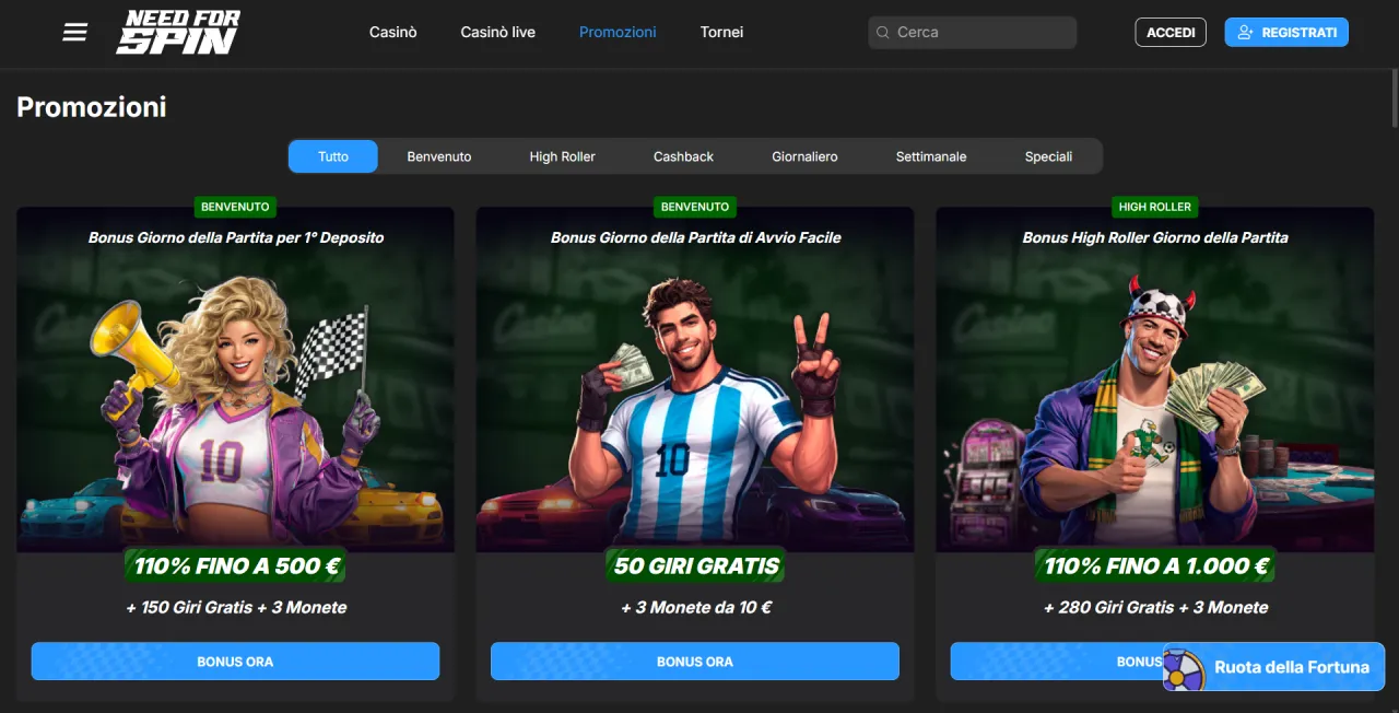 Need For Spin Bonus